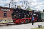 In Gedenken an den letzten Zug am 21. Mai 1966 wurde dieser genau 50 Jahre später in Carlsfeld nachgestellt. (21.05.2016) <i>Foto: Andreas Höfig</i>