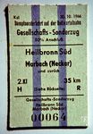 Die Einstellung des Personenverkehrs auf der Schmalspurbahn von Heilbronn Süd nach Marbach (Neckar) erfolgte am 26. September 1966. Grund genug, eine Abschiedsfahrt mit der Dampflok 99 651 zu organisieren. Einer der Organisatoren war Theodor Horn, der ein Jahr später, am 22. April 1967 in Karlsruhe einen Verein für Eisenbahngeschichte gründete, der sich nach Vorschlag von Theodor Horn »Deutsche Gesellschaft für Eisenbahngeschichte« nannte. (30.10.1966) <i>Foto: Dieter Junker</i>